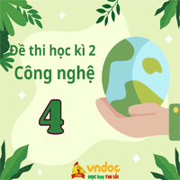 Đề thi học kì 2 môn Công nghệ lớp 4 sách Cánh Diều - Đề 1