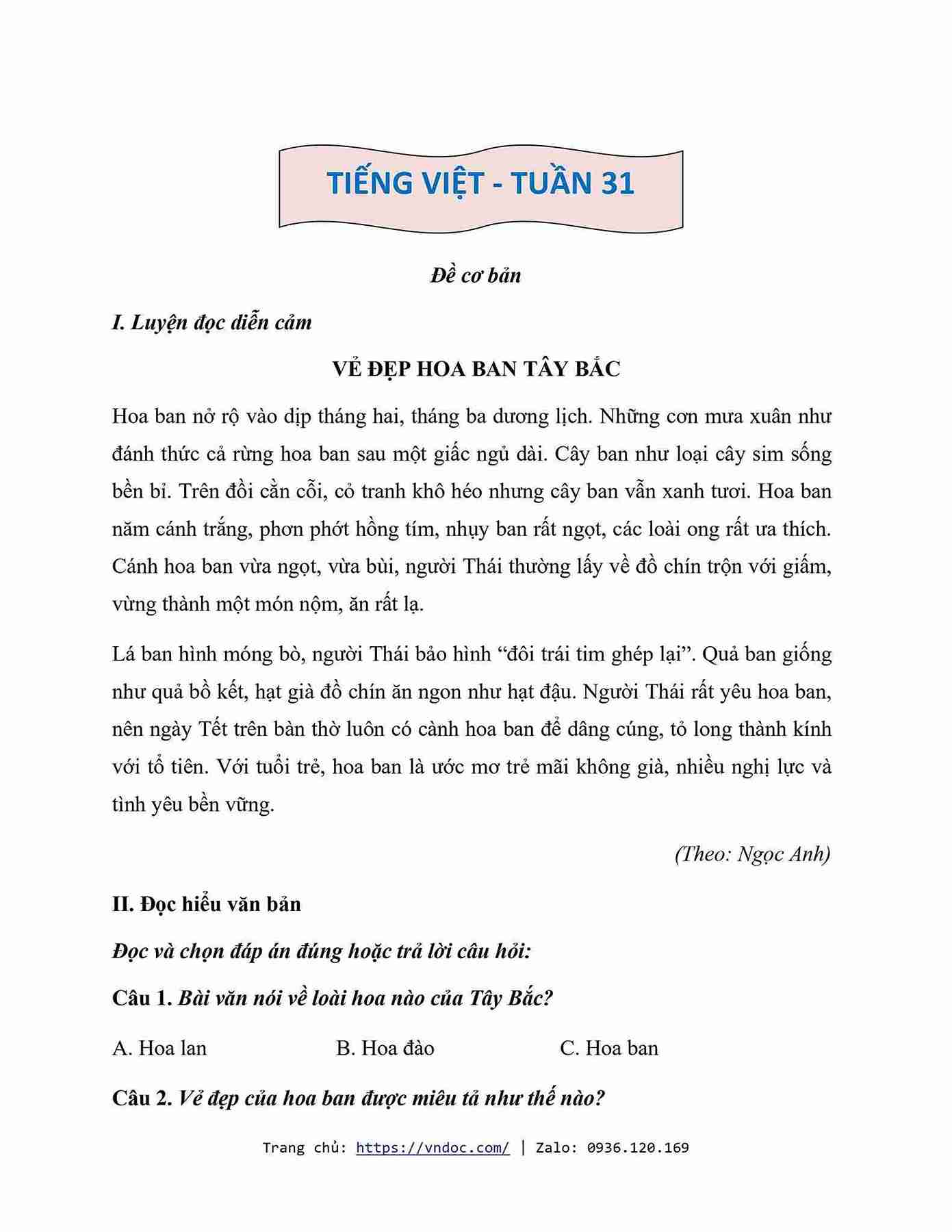 bai tap cuoi tuan tieng viet lop 2 ket noi tri thuc tuan 31 1*586599