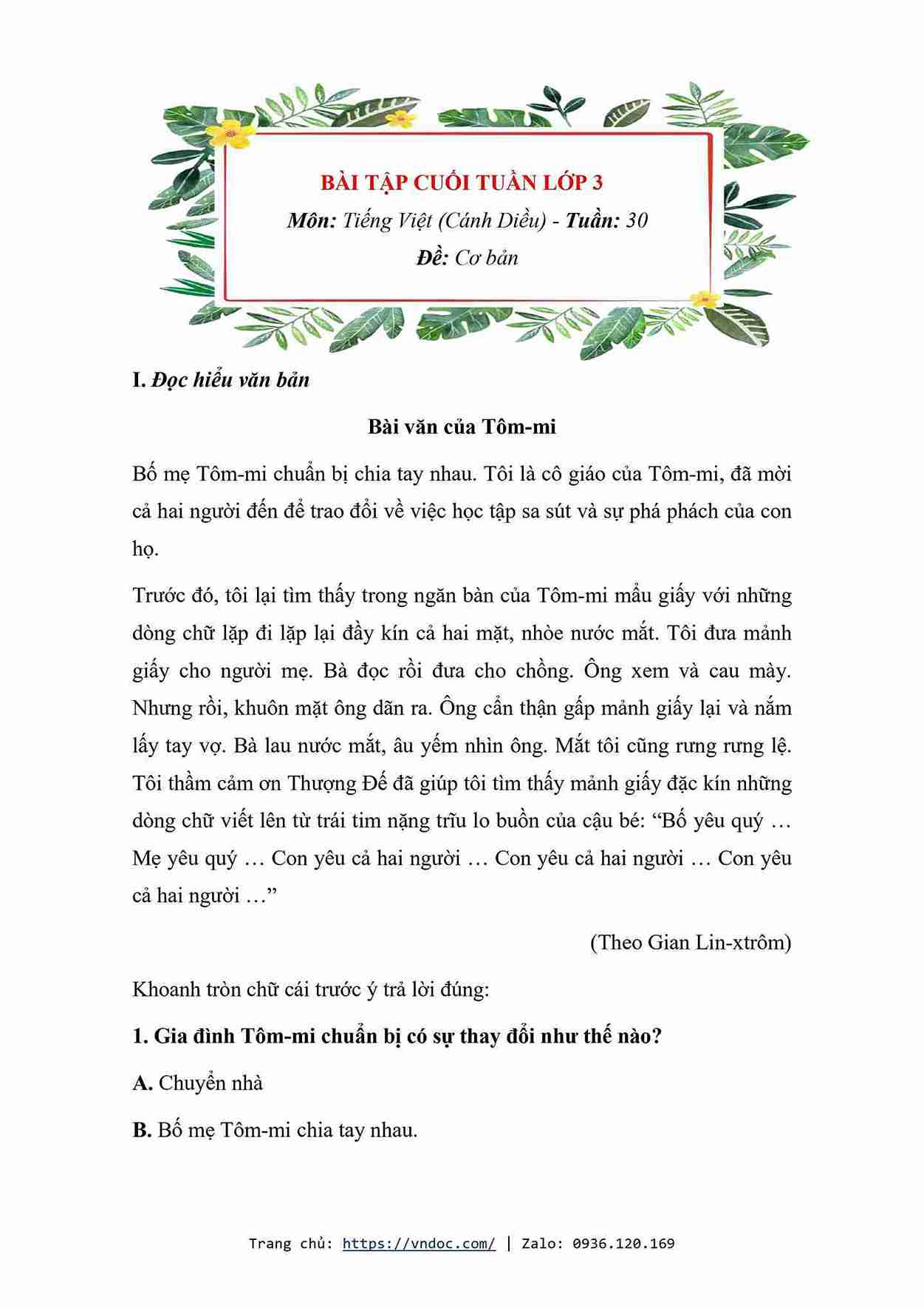 bai tap cuoi tuan tieng viet lop 3 canh dieu tuan 30 2*586625