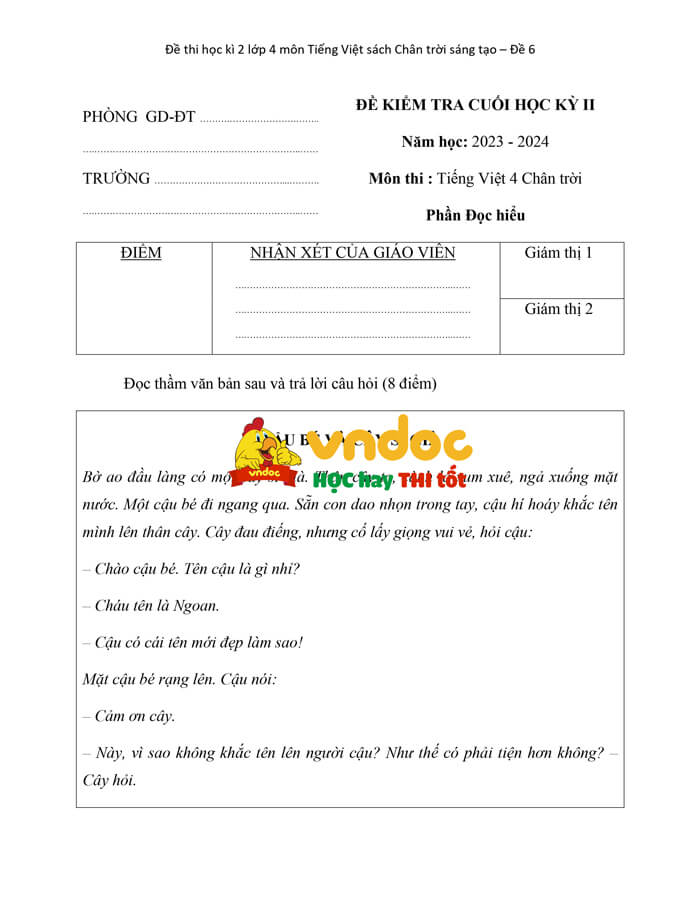 de thi hoc ki 2 tieng viet lop 4 chan troi sang tao theo thong tu 27 de 6 h3*587134