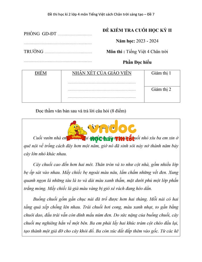 de thi hoc ki 2 tieng viet lop 4 chan troi sang tao theo thong tu 27 de 7 h3*587141