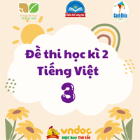 Bộ đề thi Tiếng Việt lớp 3 học kì 2 Cánh Diều năm 2026