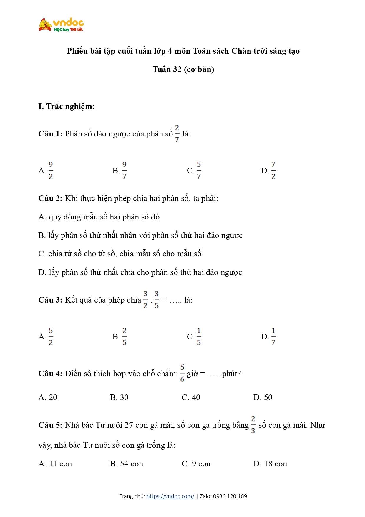 phieu bai tap cuoi tuan 32 toan 4 co ban ctst page 0001*587831