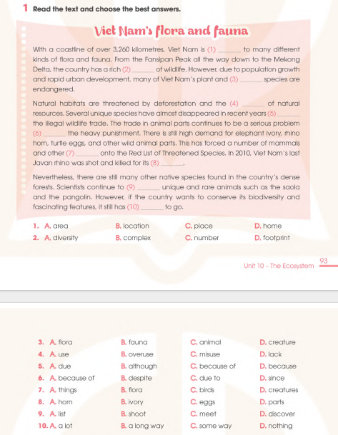 Sách bài tập tiếng Anh 11 Global Success Unit 10 Reading