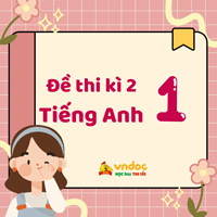 Đề thi tiếng Anh lớp 1 học kì 2 Smart Start số 2