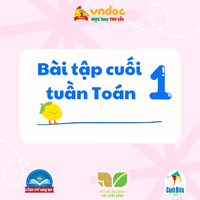 Phiếu bài tập cuối tuần môn Toán lớp 1 Chân trời sáng tạo - Tuần 35