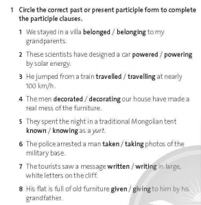 Friends Global 11 Workbook Unit 8 8D Grammar