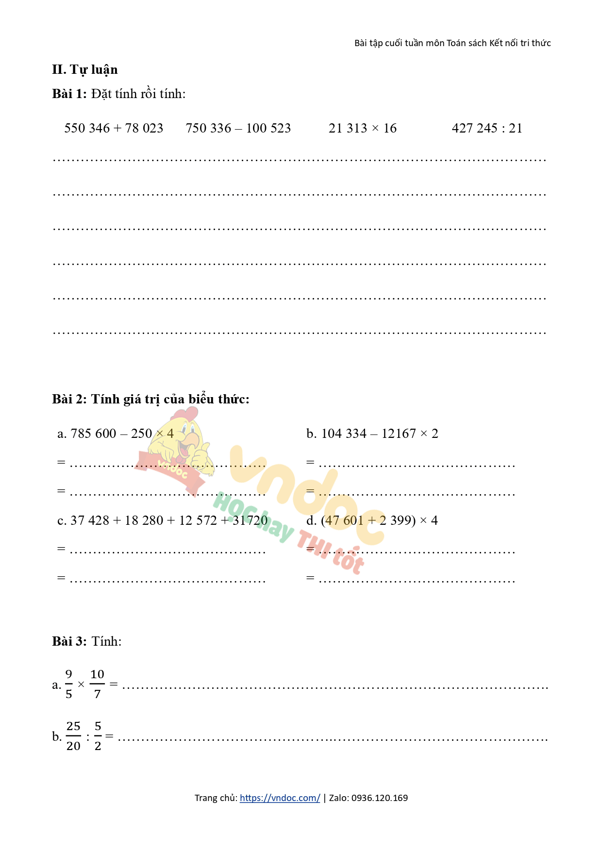 phieu kiem tra cuoi tuan 33 toan lop 4 kntt page 0002*589588