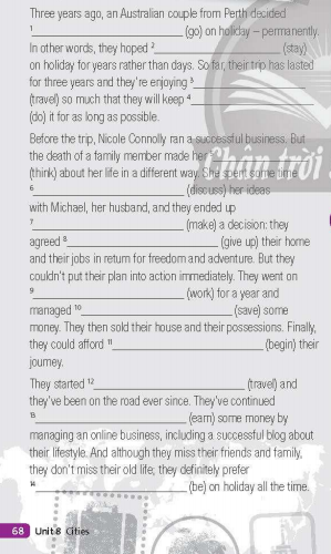 Friends Global 11 Workbook Unit 8 8E Word Skills