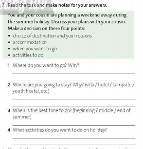 Friends Global 11 Workbook Unit 8 8G Speaking