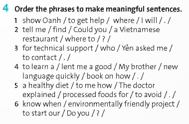 Tiếng Anh 9 Starter Unit Language Focus trang 7 Friends Plus