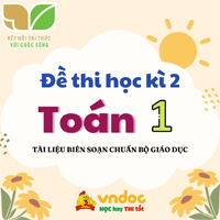 15 đề thi học kì 2 môn Toán lớp 1 Kết nối tri thức năm 2026