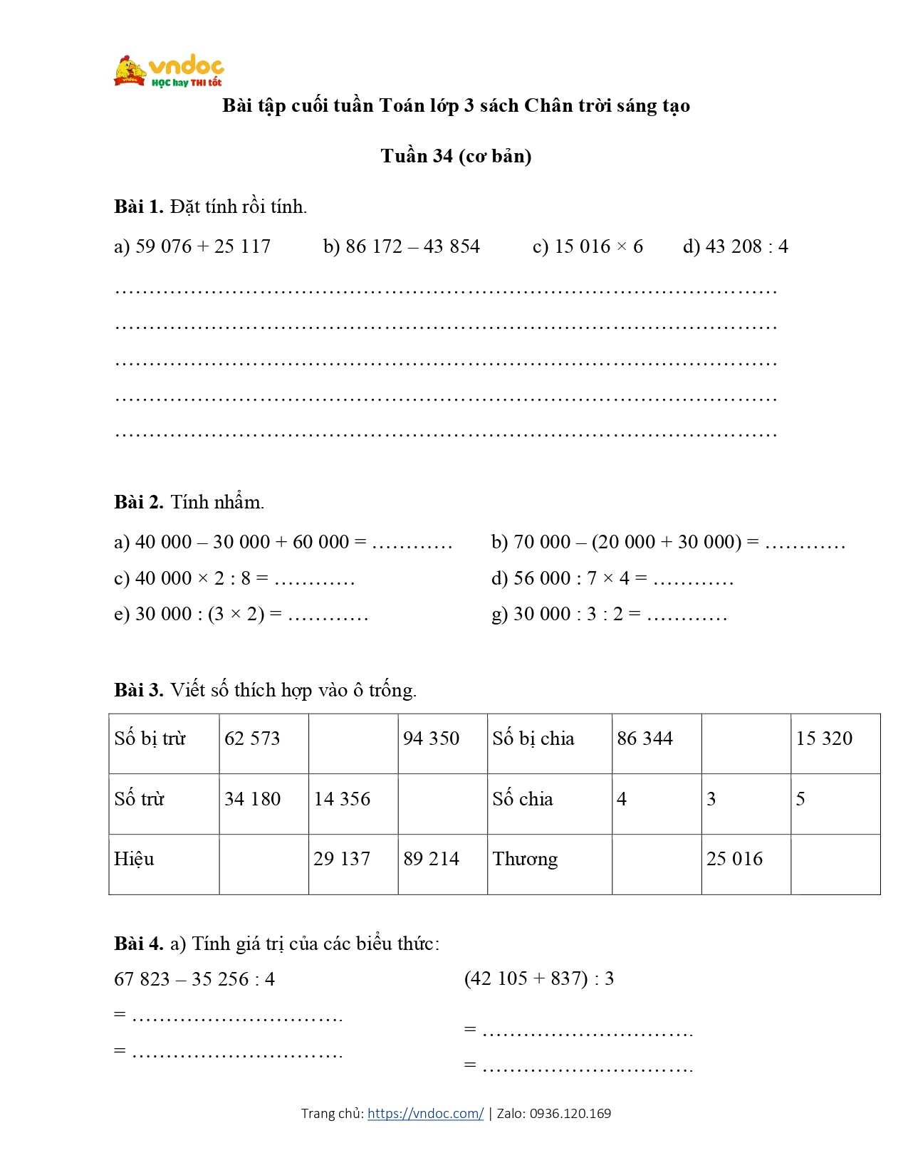 bai tap cuoi tuan 34 toan 3 ctst co ban page 0001*591125
