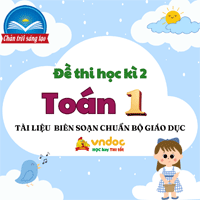 Bộ đề thi học kì 2 lớp 1 môn Toán sách Chân trời sáng tạo năm 2026