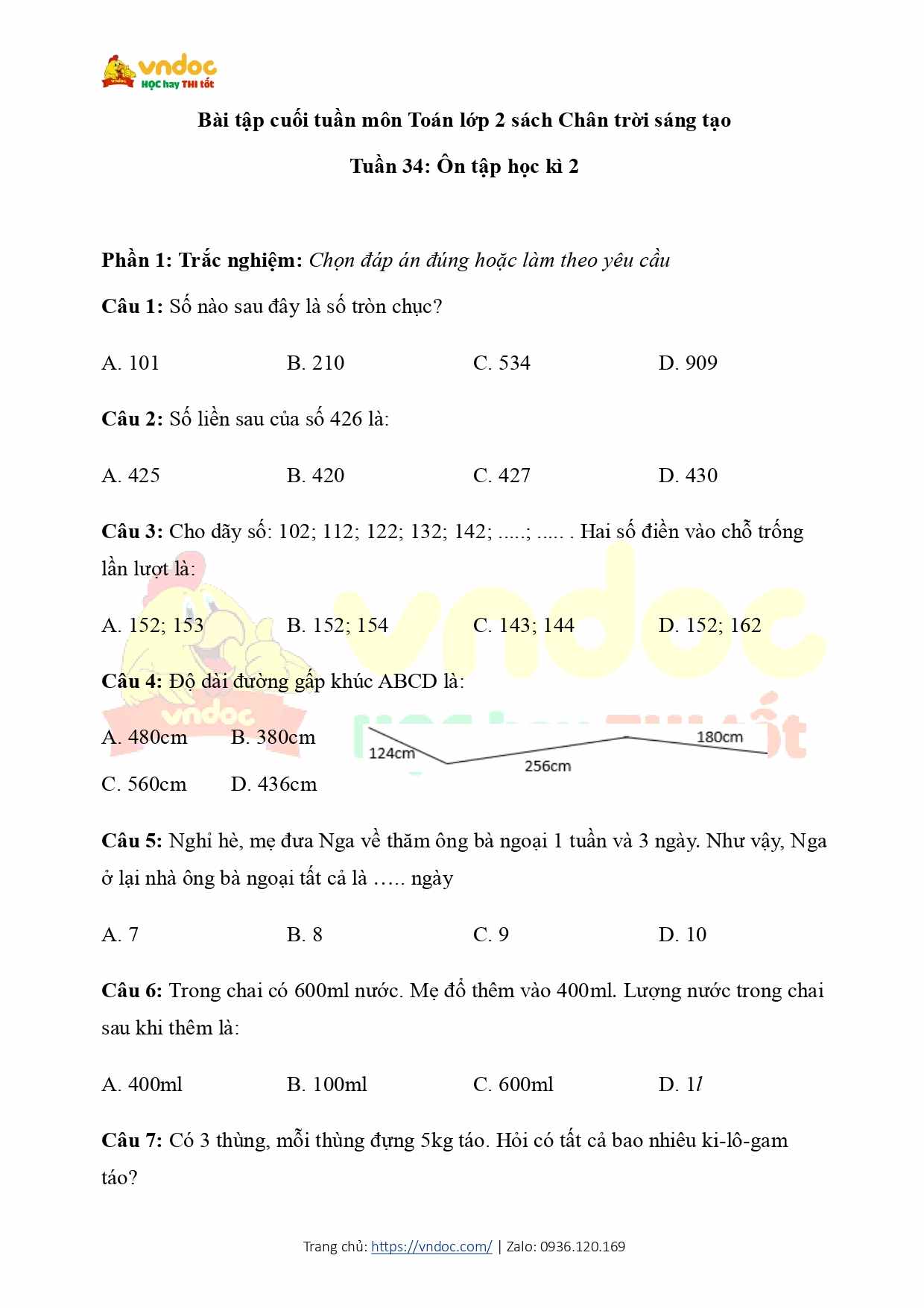 bai tap cuoi tuan lop 2 ctst tuan 34 co ban page 0001*591719