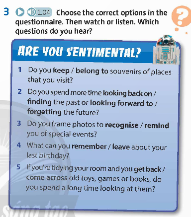 Tiếng Anh 9 Unit 1 Vocabulary Friends Plus