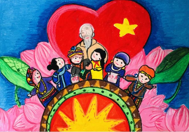 Tranh vẽ Bác Hồ