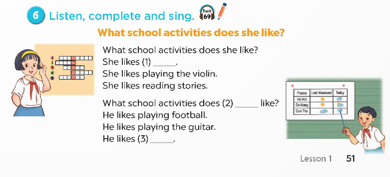 Tiếng Anh lớp 5 Global Success Unit 7 Lesson 1