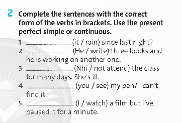 Tiếng Anh 9 Unit 2 Language Focus trang 21 Friends Plus