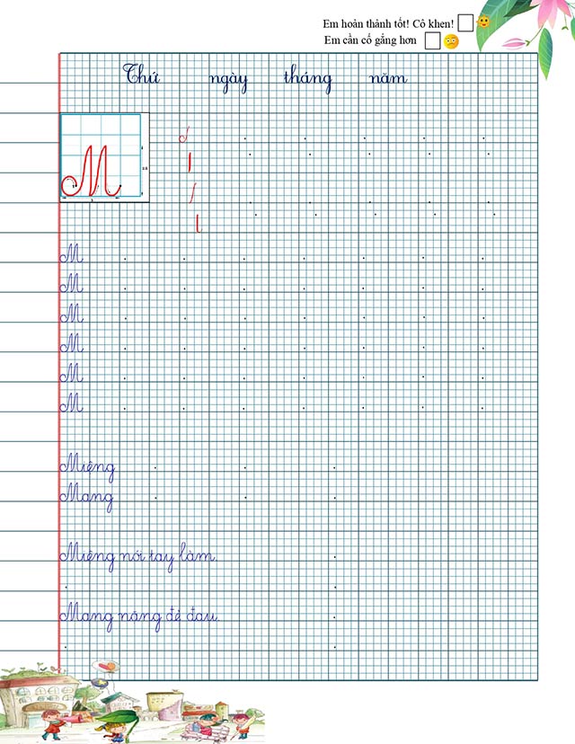 Vở luyện chữ đẹp chữ cái hoa và chữ thường