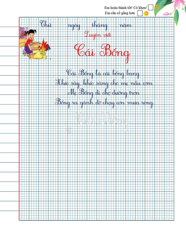 Vở luyện chữ đẹp chữ cái hoa và chữ thường