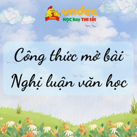 Mở bài chung cho nghị luận văn học