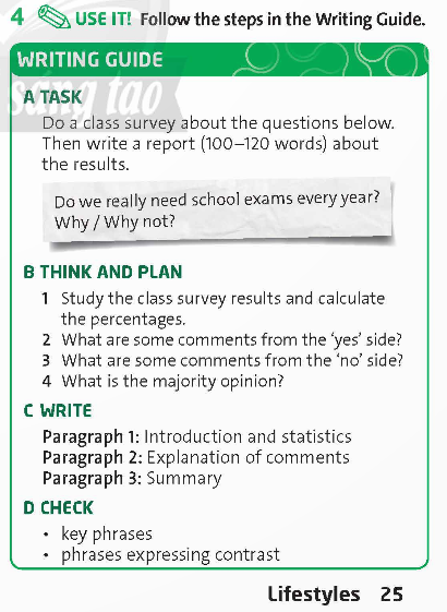 Tiếng Anh 9 Unit 2 Writing Friends Plus