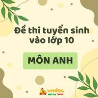 Đáp án đề thi tuyển sinh lớp 10 môn Anh Huế năm 2025