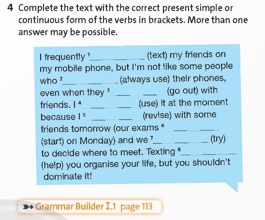 Tiếng Anh 12 Unit Introduction IB Grammar