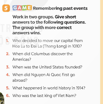 Tiếng Anh 9 Global Success Unit 4 Getting Started