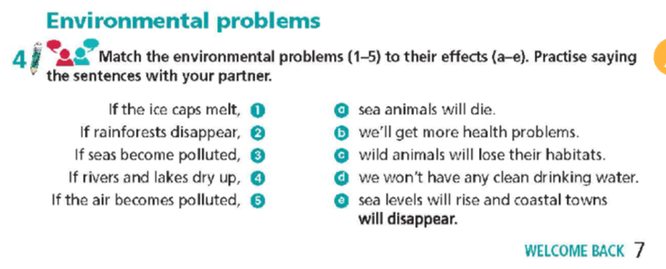 Tiếng Anh 9 Welcome back trang 6 7