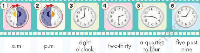 Tiếng Anh lớp 5 unit 1 Time i-Learn Smart Start