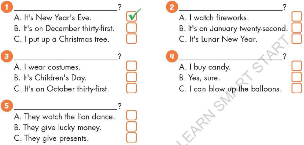 Tiếng Anh lớp 5 unit 2 Review and Practice i-Learn Smart Start