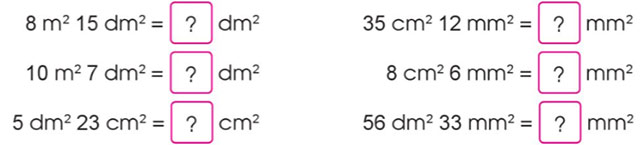 Ôn tập về các đơn vị đo diện tích đã học