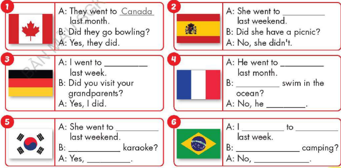 Tiếng Anh lớp 5 unit 4 lesson 2 i-Learn Smart Start