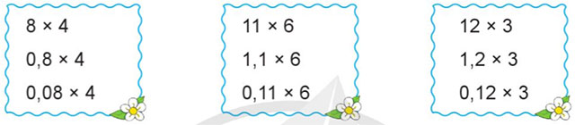 Nhân một số thập phân với một số tự nhiên
