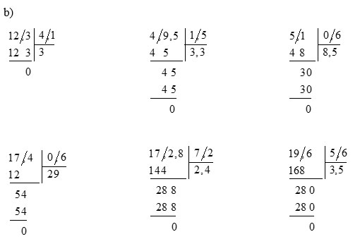 Chia một số thập phân cho một số thập phân