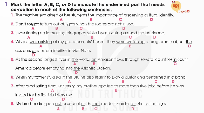 Tiếng Anh 12 Global Success Review 1