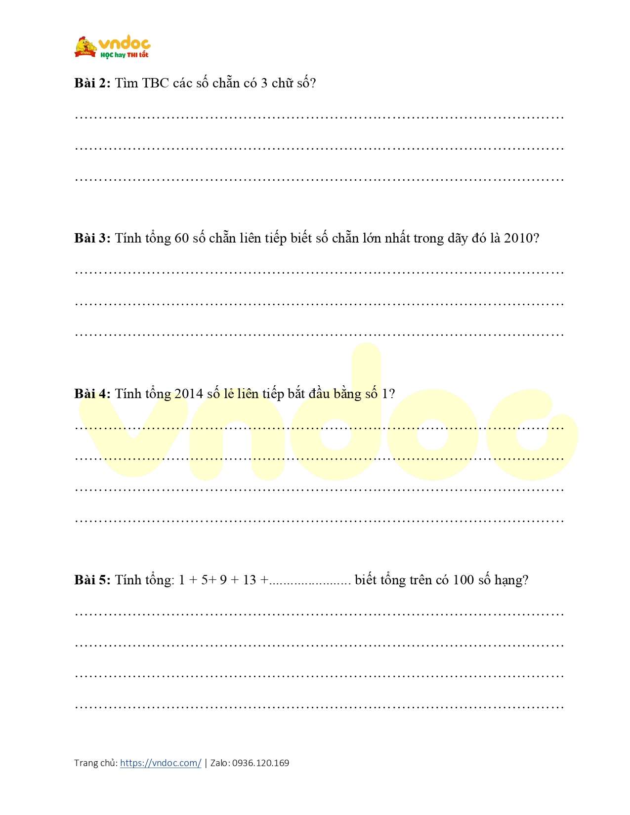 bai toan tinh tong cua day so co quy luat cach deu h2*605817