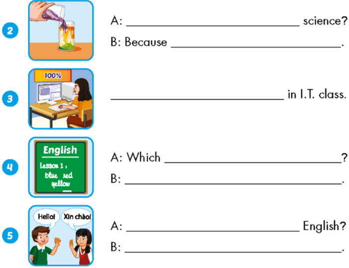 Sách bài tập Tiếng Anh lớp 5 Unit 1 Review and practice i-Learn Smart Start