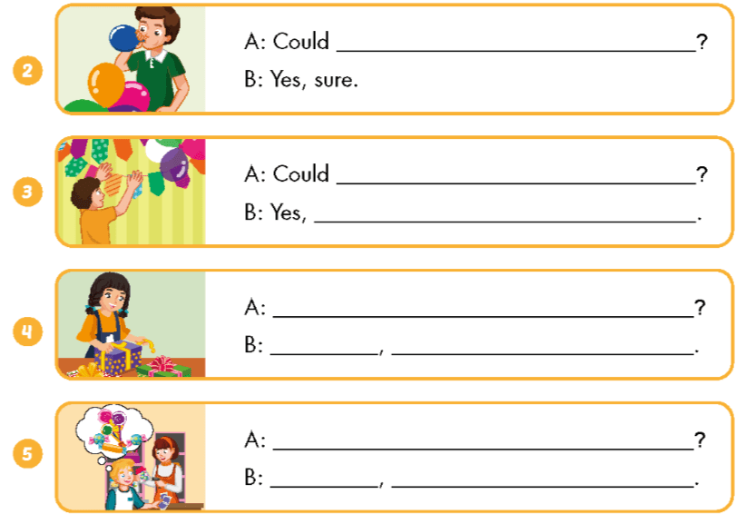 C. Listen and tick the box. Nghe và tích chọn ô đúng. 