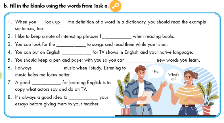 Sách bài tập Tiếng Anh 9 Smart World Unit 1 Lesson 1