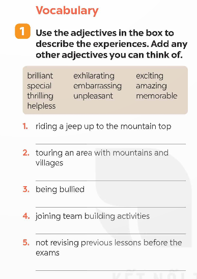 Tiếng Anh 9 Global Success Unit 5 Looking back