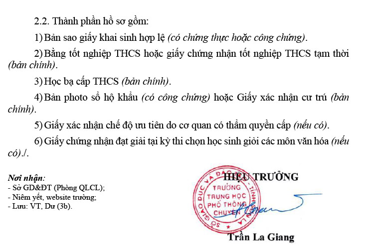 Điểm chuẩn vào 10 năm 2022 chuyên Sơn La trang 2