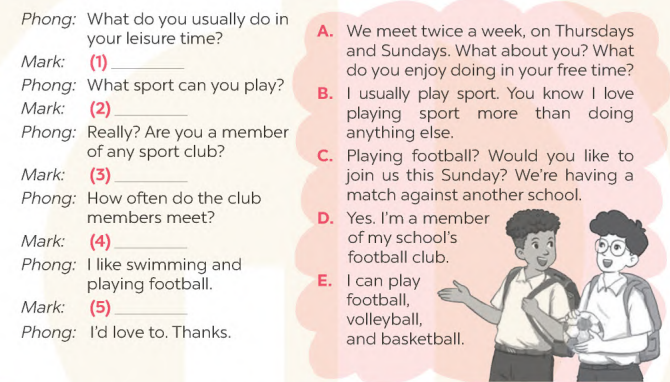 Sách bài tập tiếng Anh lớp 8 unit 1 Leisure time Global success