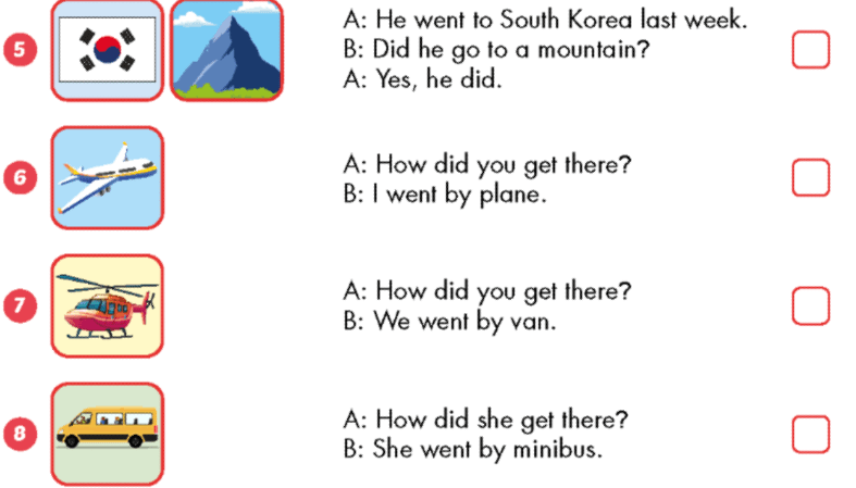 Sách bài tập Tiếng Anh lớp 5 Unit 4 Review and practice i-Learn Smart Start