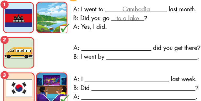 Sách bài tập Tiếng Anh lớp 5 Unit 4 Review and practice i-Learn Smart Start