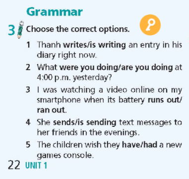 tieng anh 9 right on unit 1 progress check 3*608469