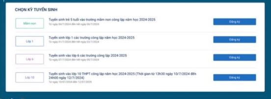 Cách đăng ký tuyển sinh trực tuyến vào lớp 1 năm 2021