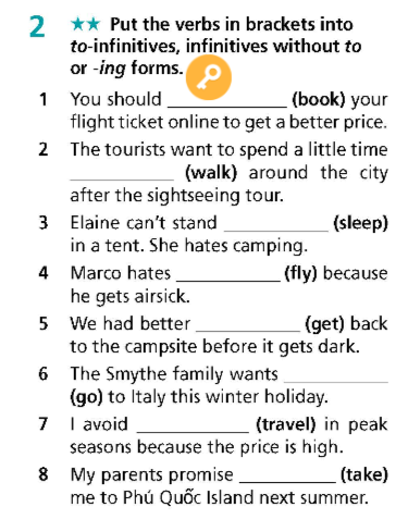 SBT Tiếng Anh 9 Right On Unit 2 2b Grammar